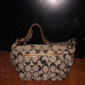 Coach handbag in heart shape